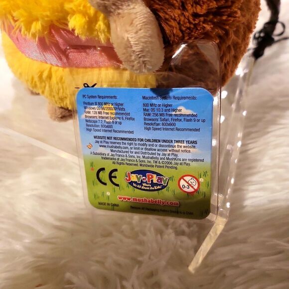 NWT MushaBelly Mushkin when squeezed makes 💋 kissy sounds! Collectors item - Picture 4 of 7